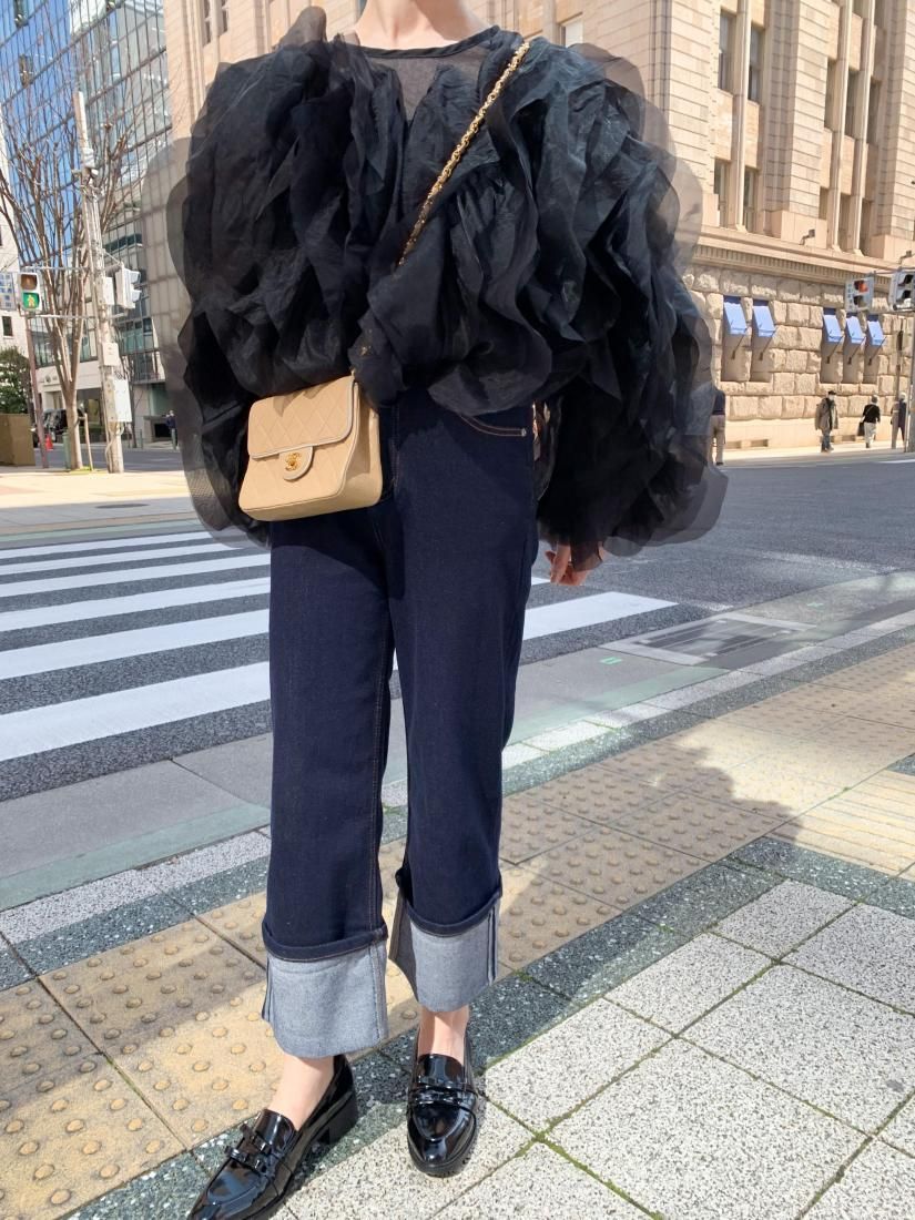 Cuffed jeans
