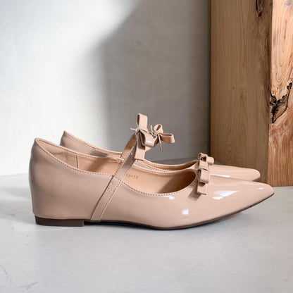 Secret heel bow shoes