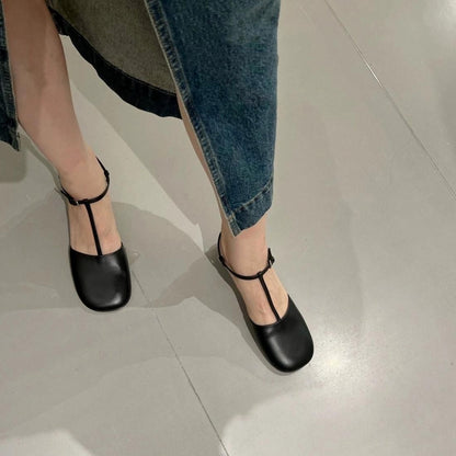 T-strap sandals