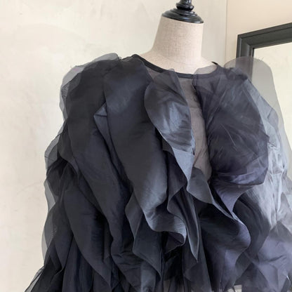 Petals chiffon blouse