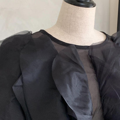 Petals chiffon blouse