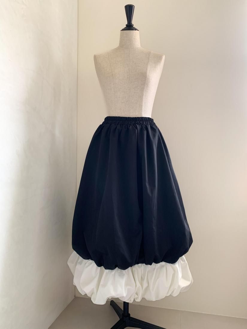 Puffy cream skirt