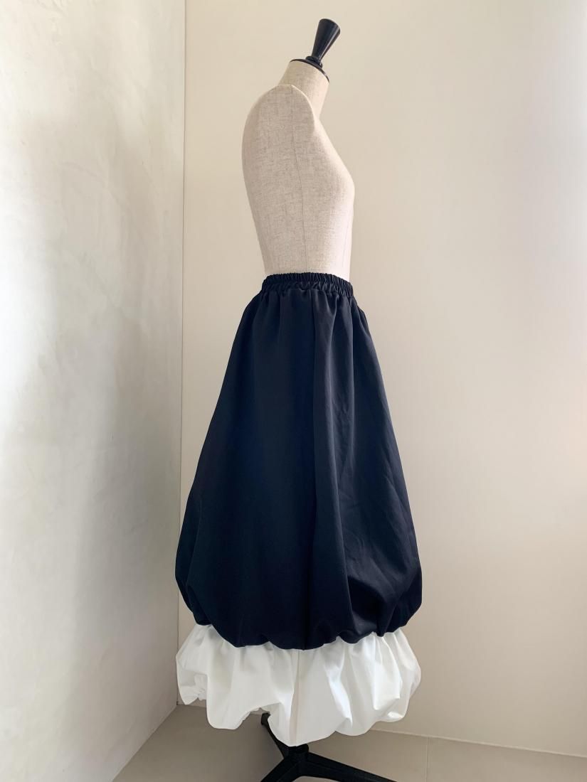 Puffy cream skirt