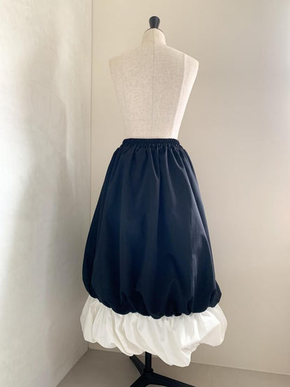 Puffy cream skirt