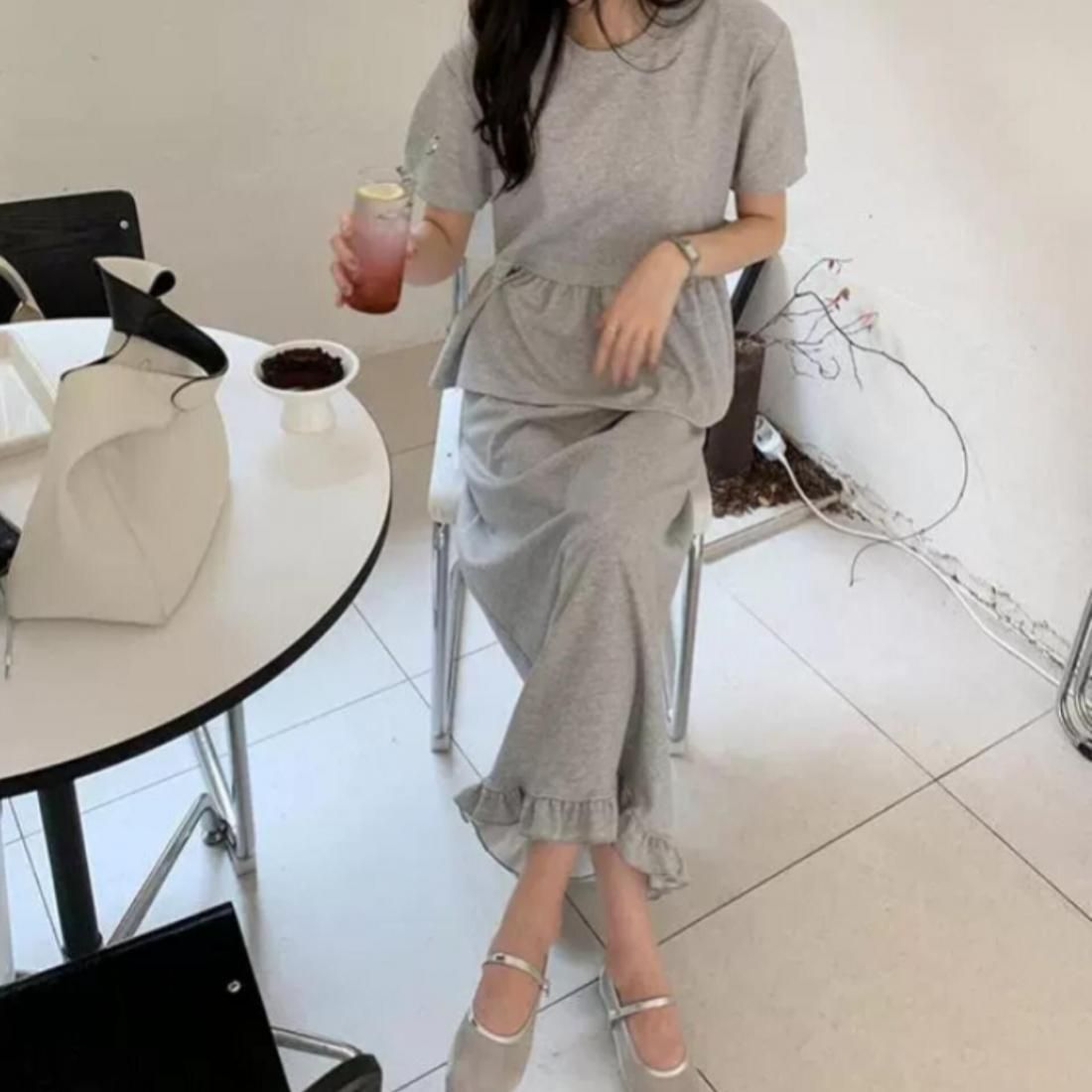 Frill sweat set up