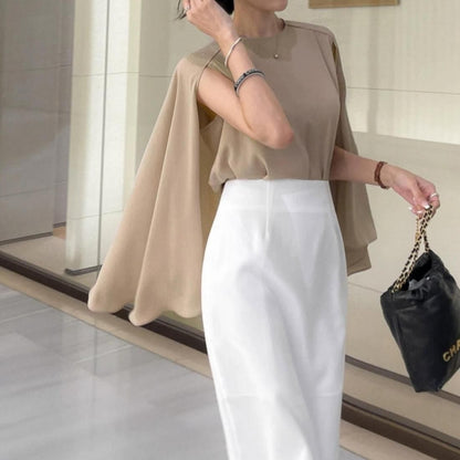 2way cape blouse