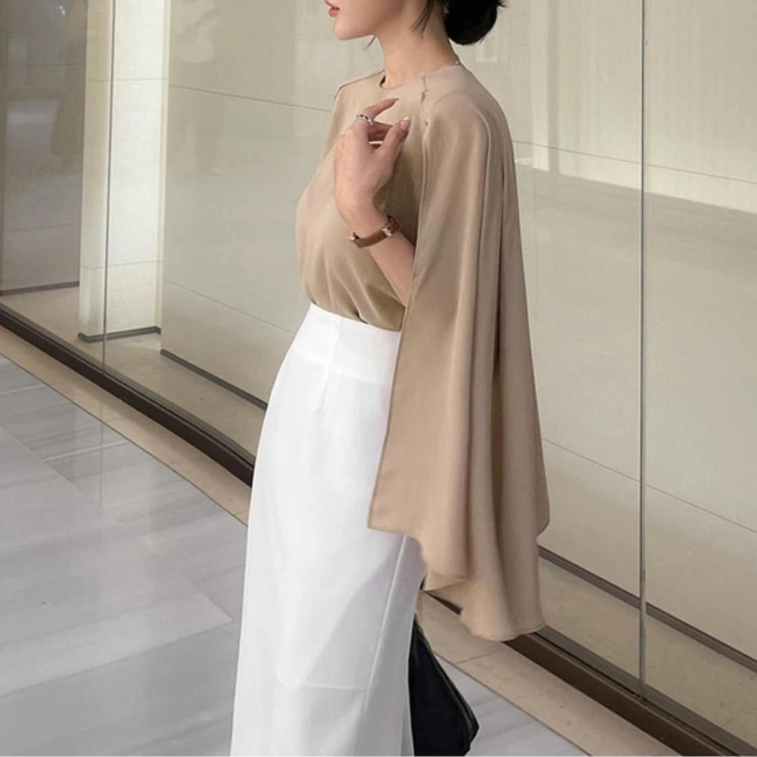 2way cape blouse