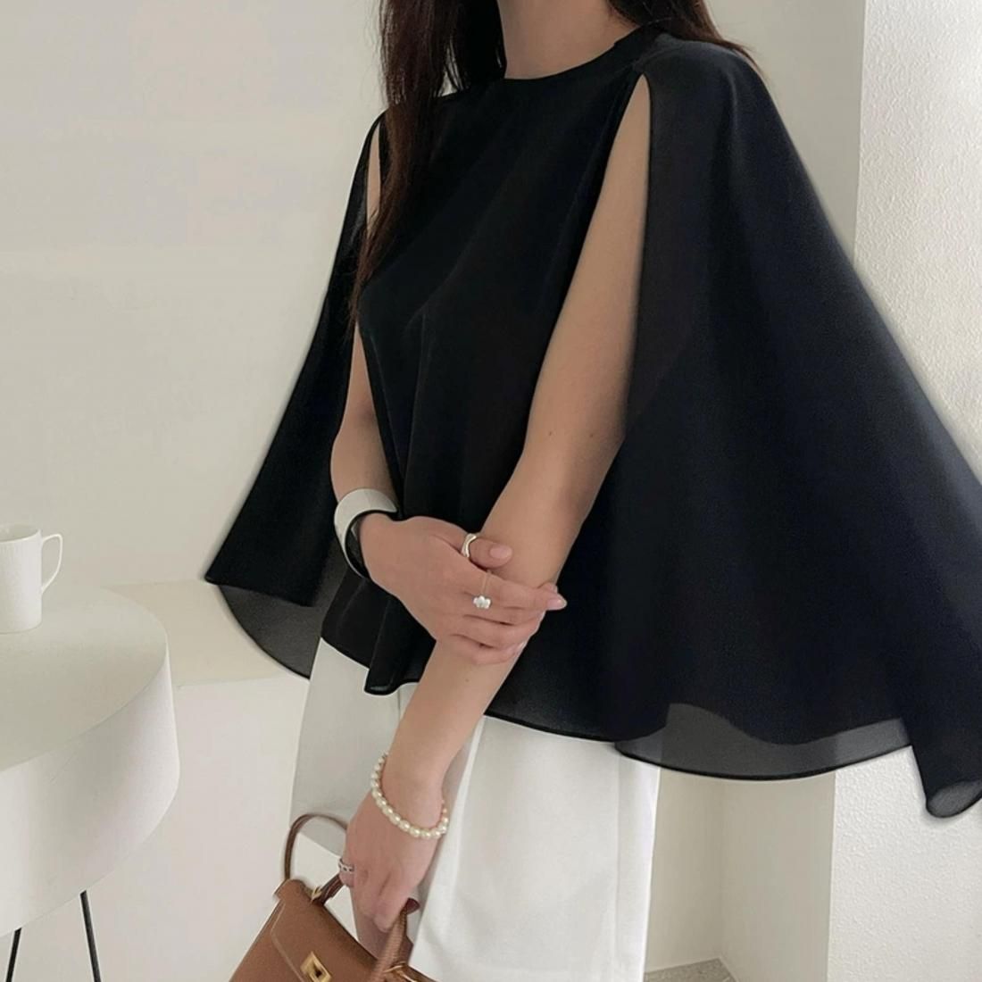 2way cape blouse