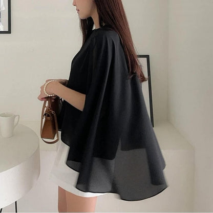 2way cape blouse