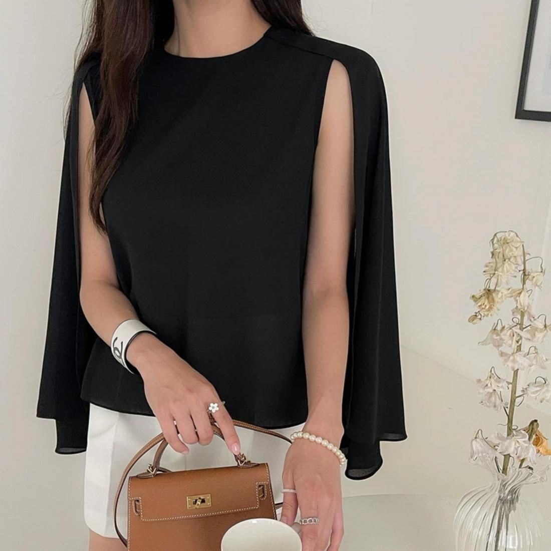 2way cape blouse