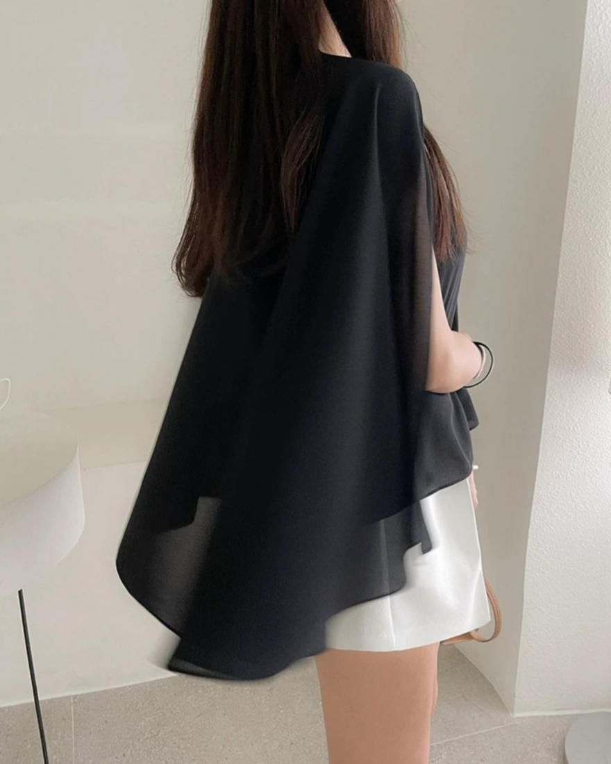 2way cape blouse