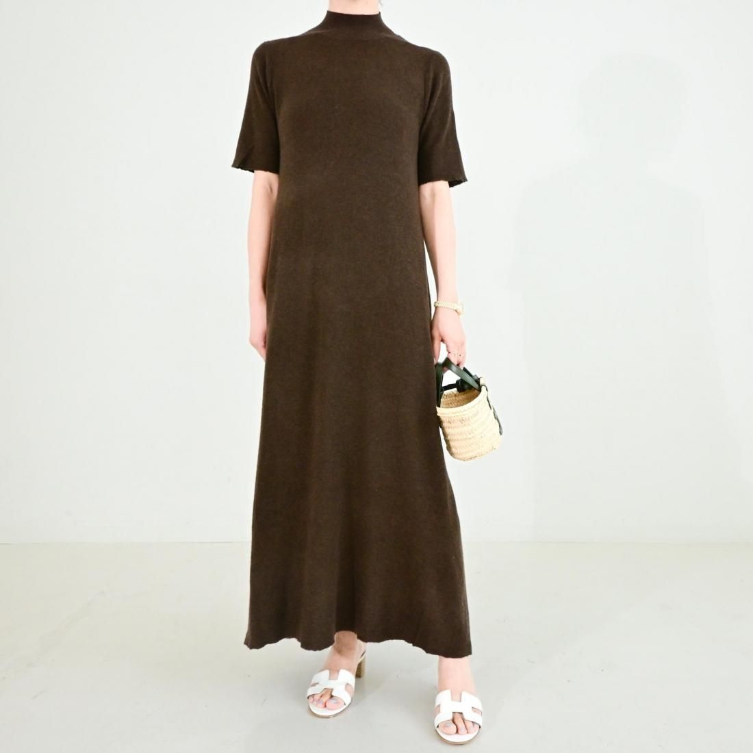 Stretchy A-line knit dress