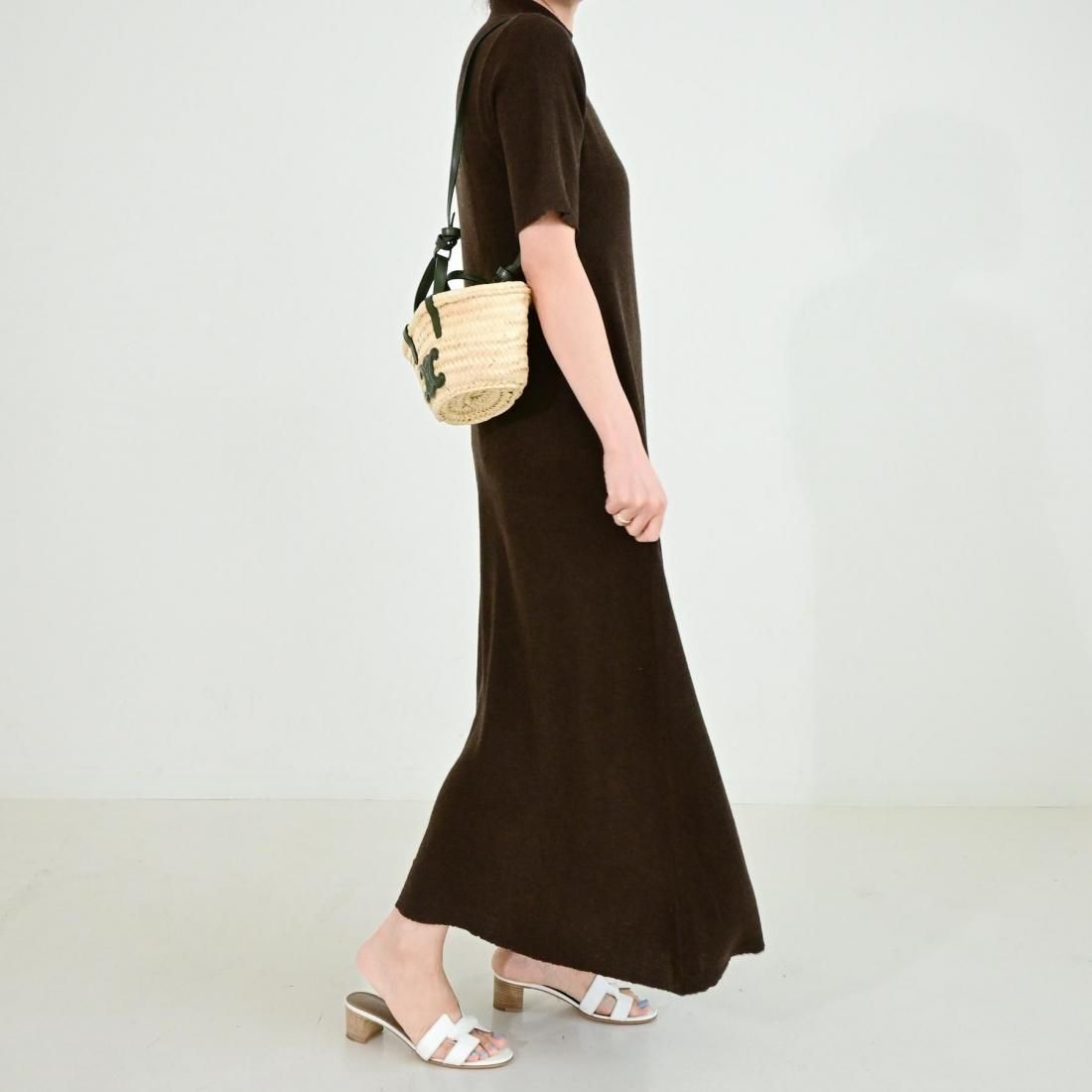 Stretchy A-line knit dress