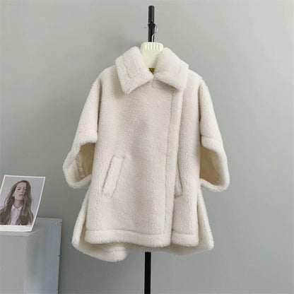 Wool Teddy Poncho