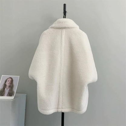 Wool Teddy Poncho
