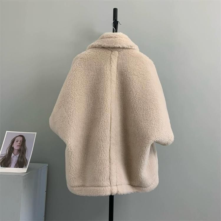 Wool Teddy Poncho