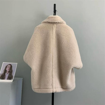 Wool Teddy Poncho