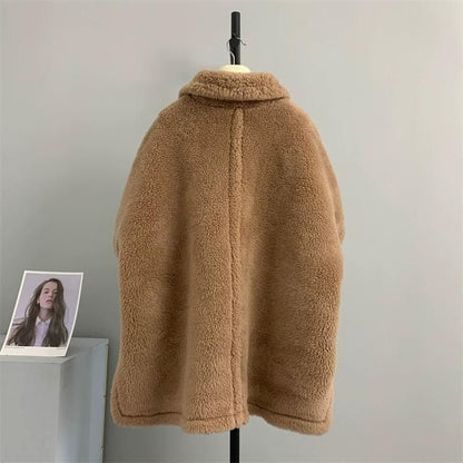 Wool Teddy Poncho