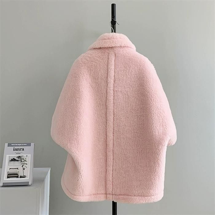 Wool Teddy Poncho