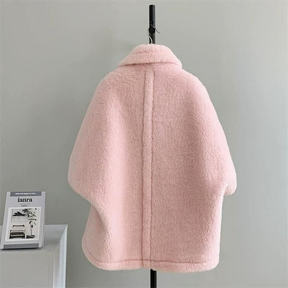 Wool Teddy Poncho