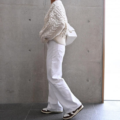 Soft chunky cable knit