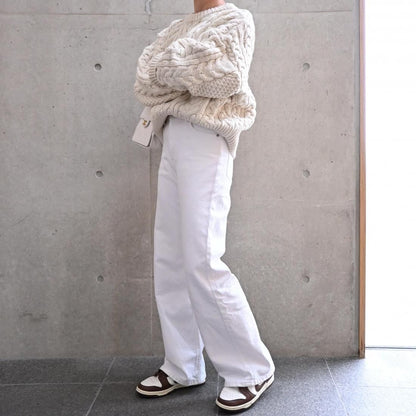 Soft chunky cable knit