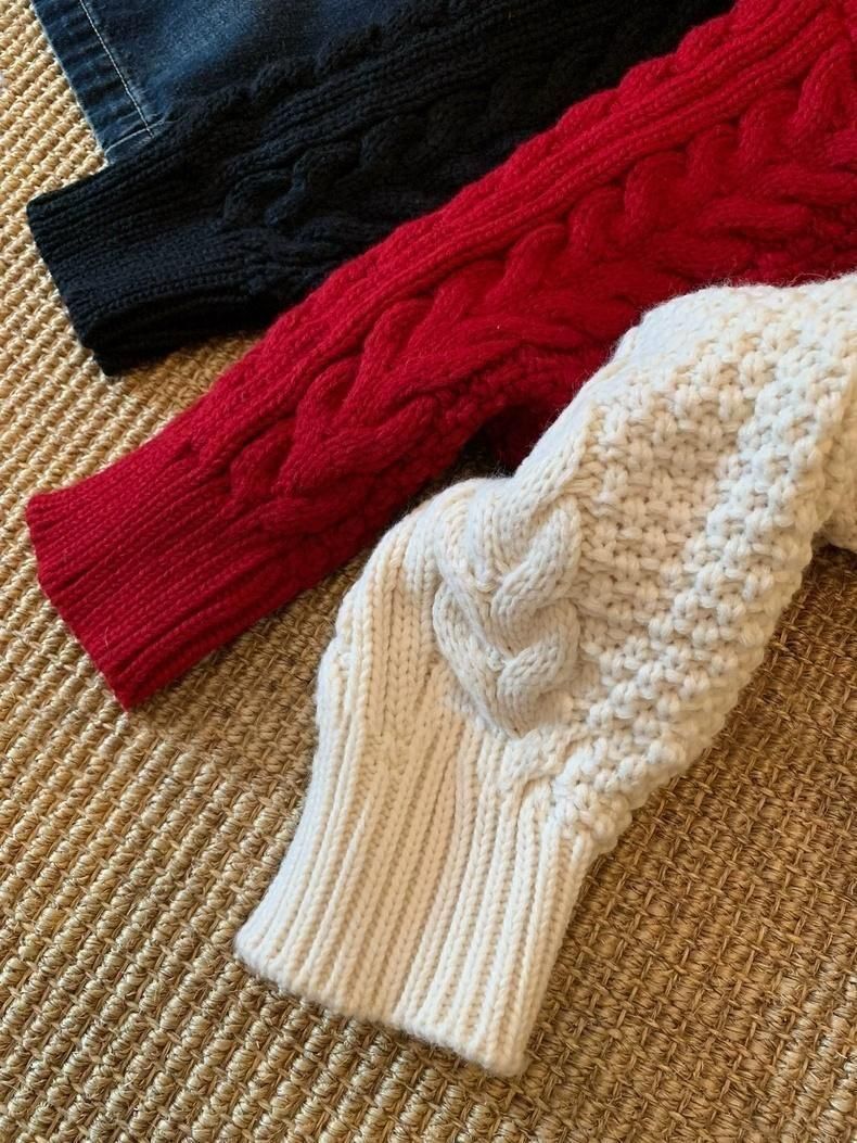 Soft chunky cable knit