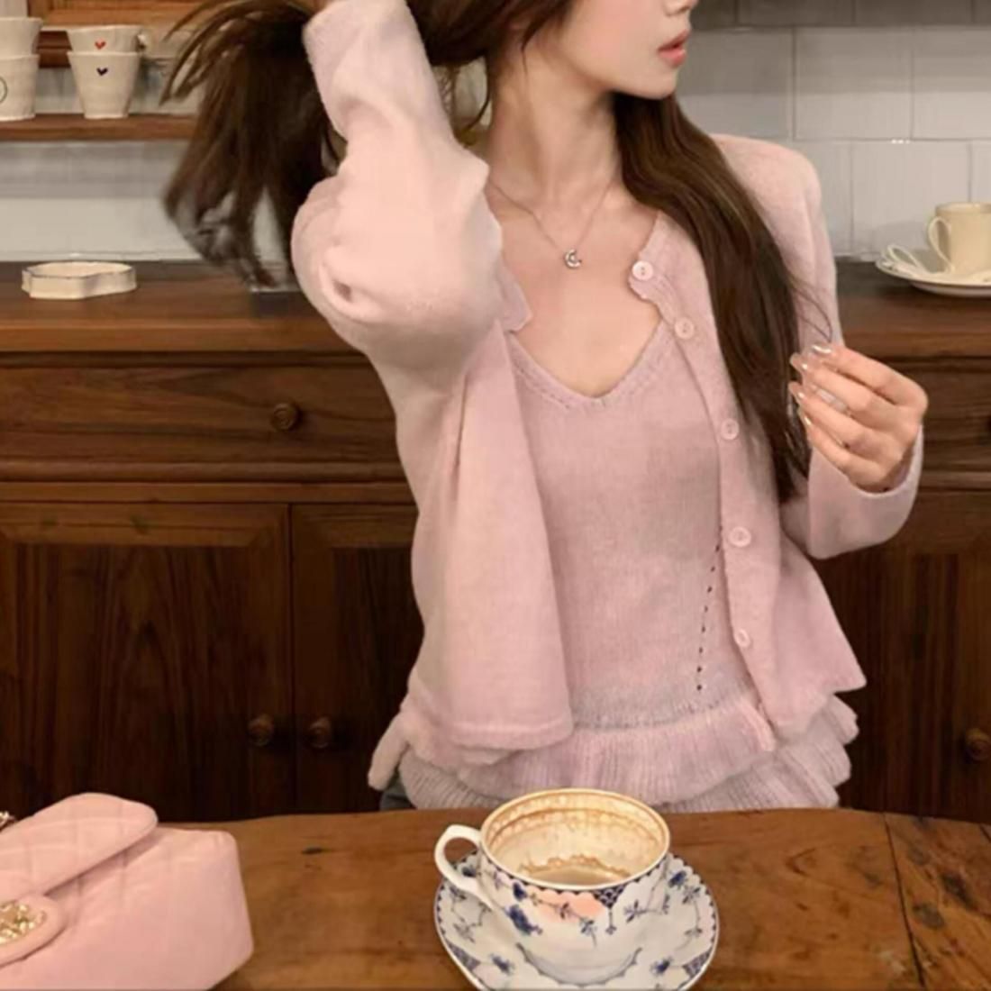 Soft Knit Camisole & Cardigan Set