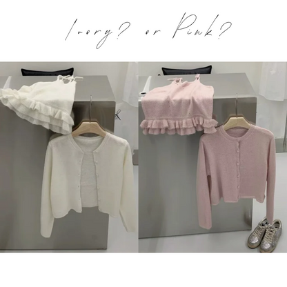 Soft Knit Camisole & Cardigan Set