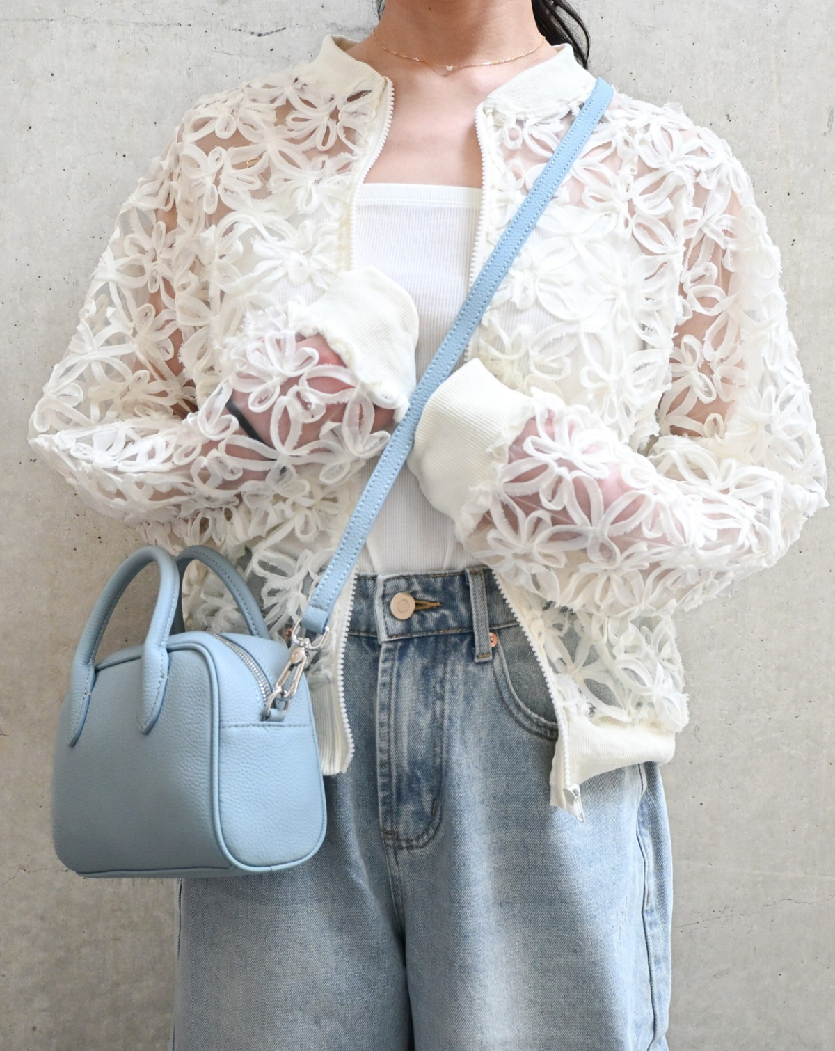Bloom organza blouson
