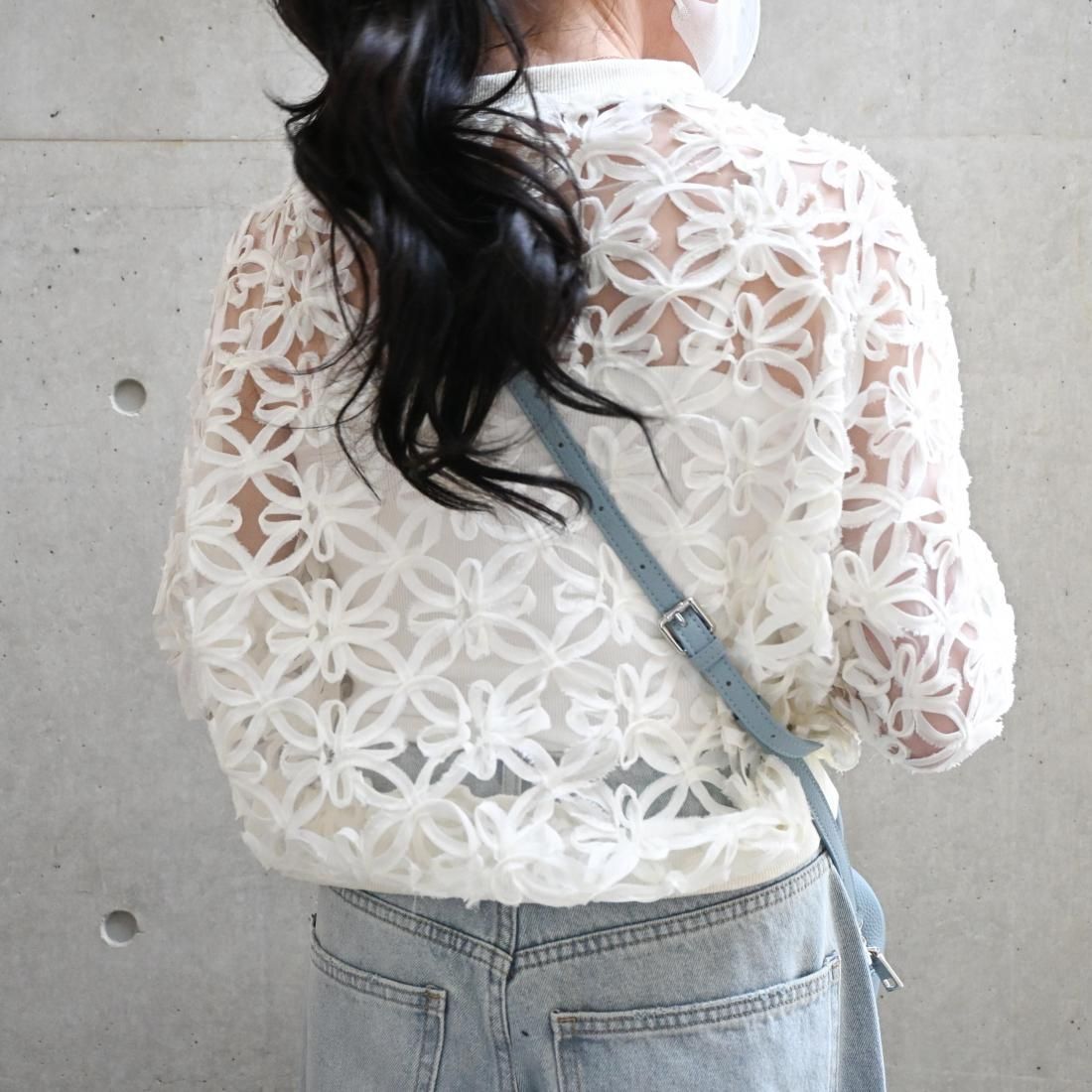 Bloom organza blouson