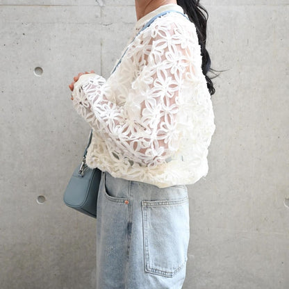 Bloom organza blouson