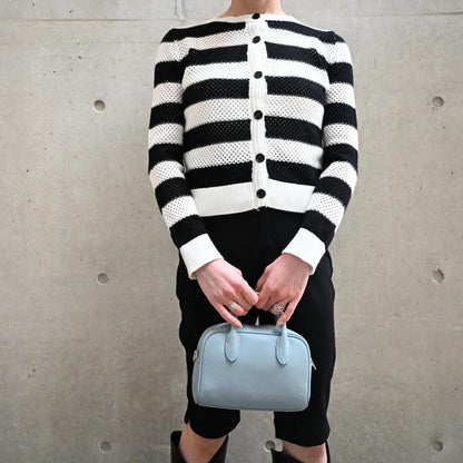 Mesh border cardigan