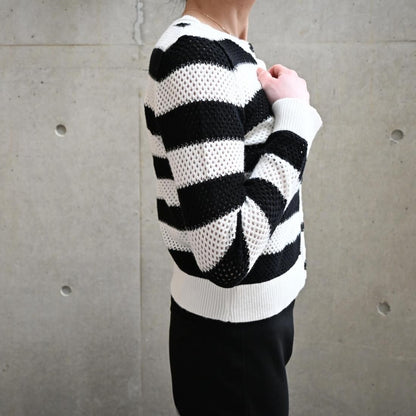 Mesh border cardigan