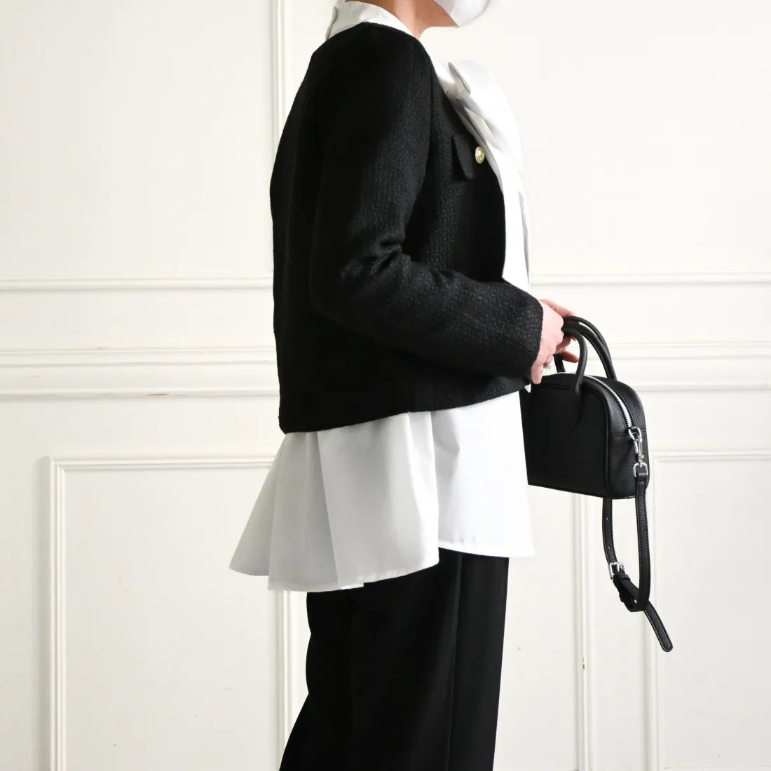 Big bow tie blouse