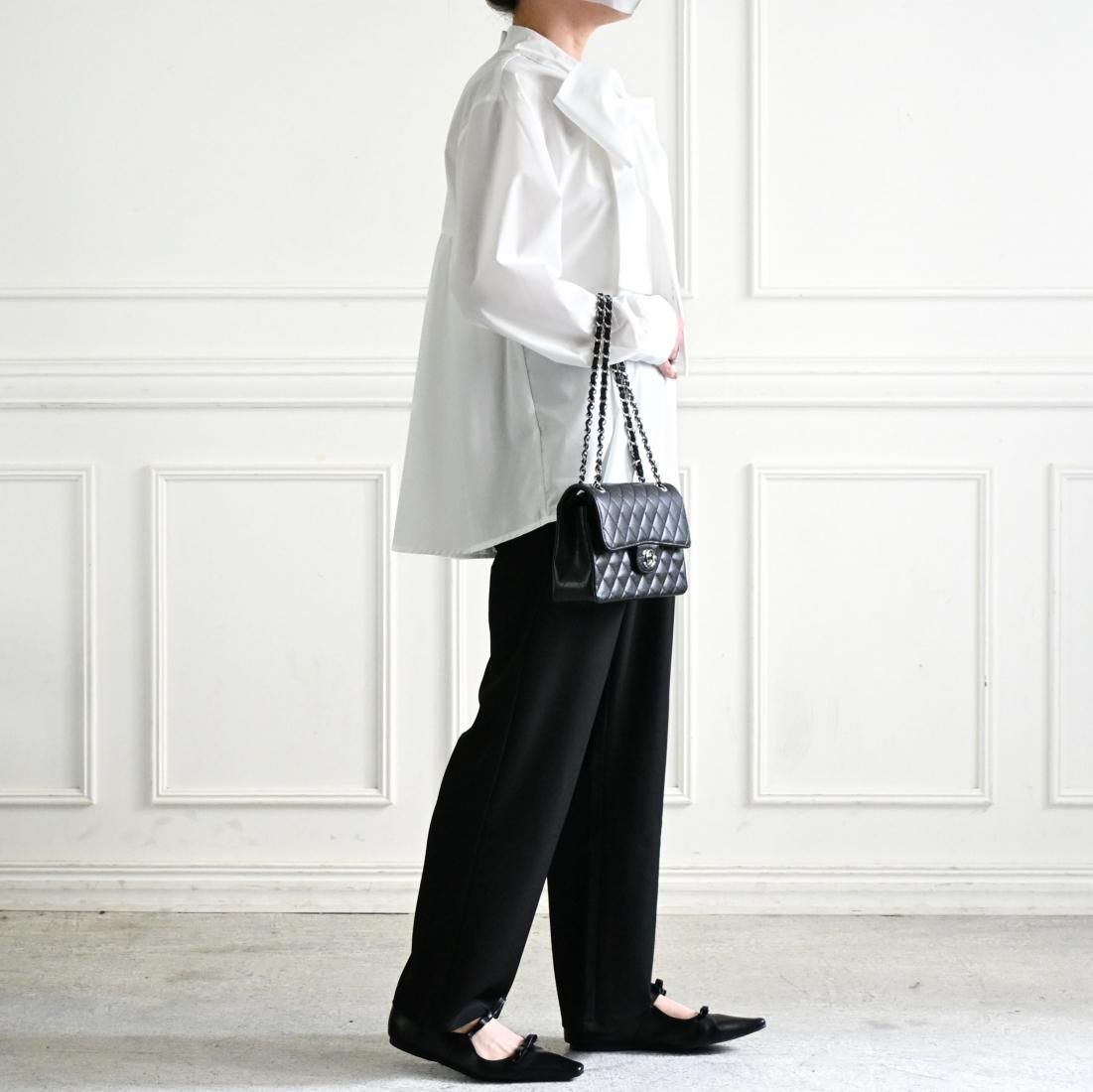 Big bow tie blouse