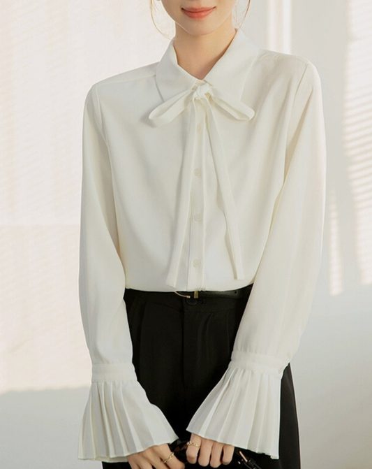 2way bow tie blouse