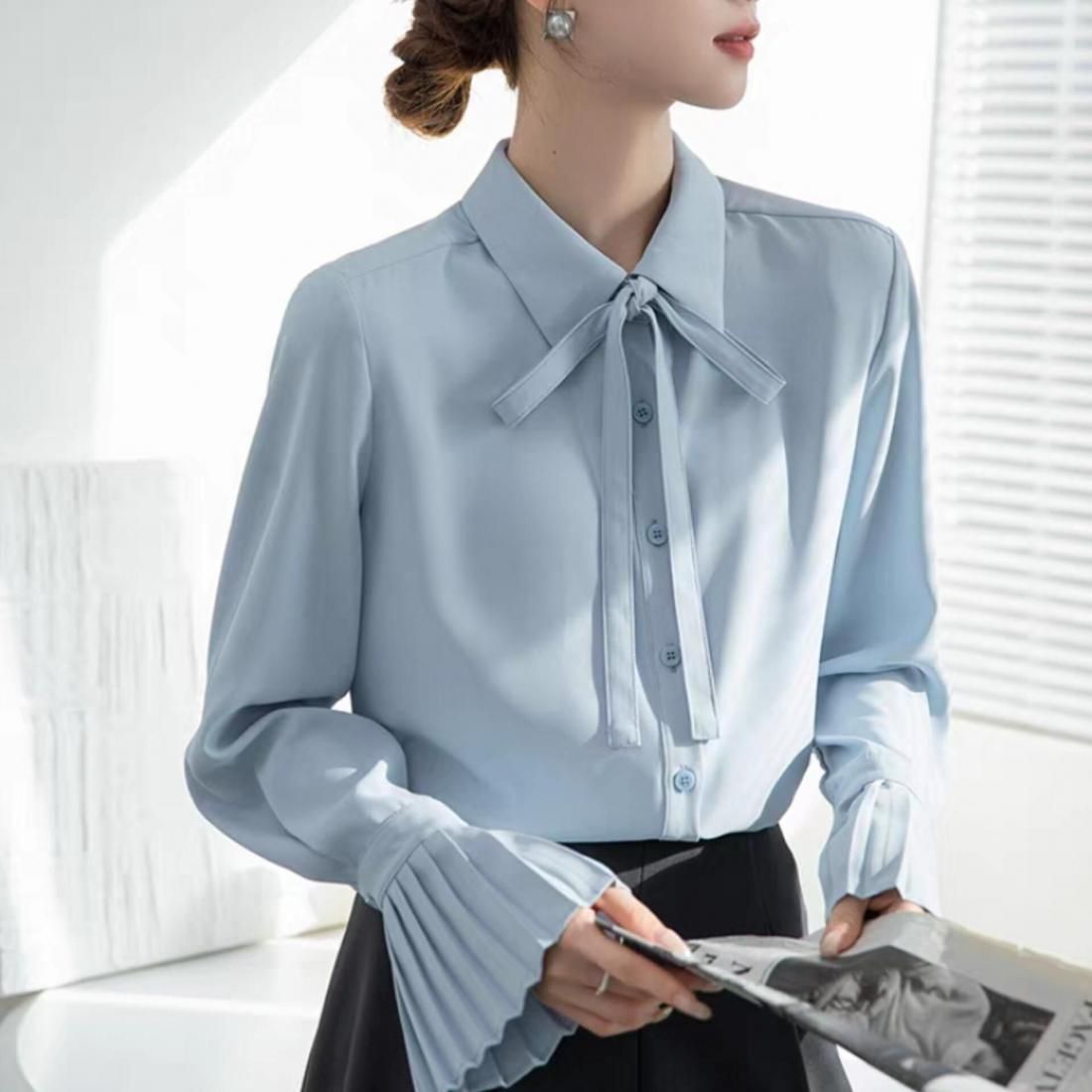 2way bow tie blouse