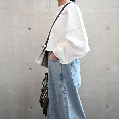 Cropped sweat top