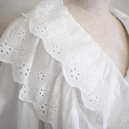 即納☆Lace Frill Blouse