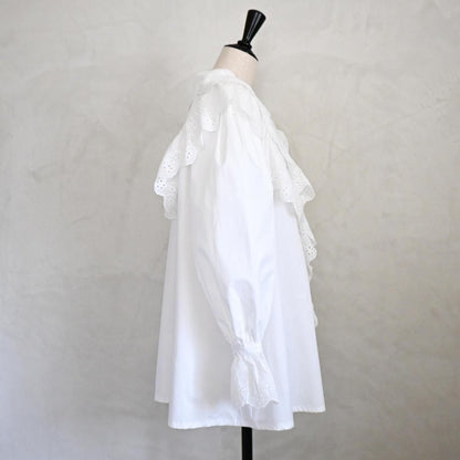 即納☆Lace Frill Blouse
