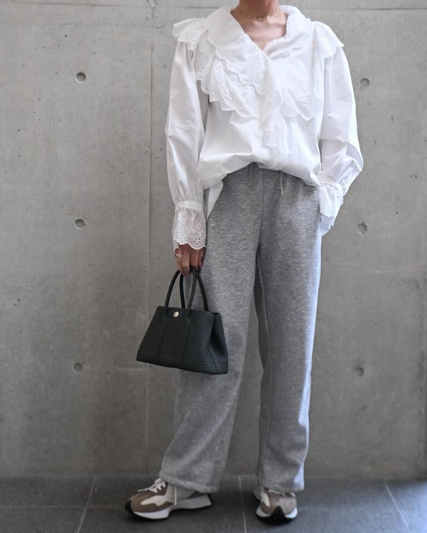 即納☆Lace Frill Blouse