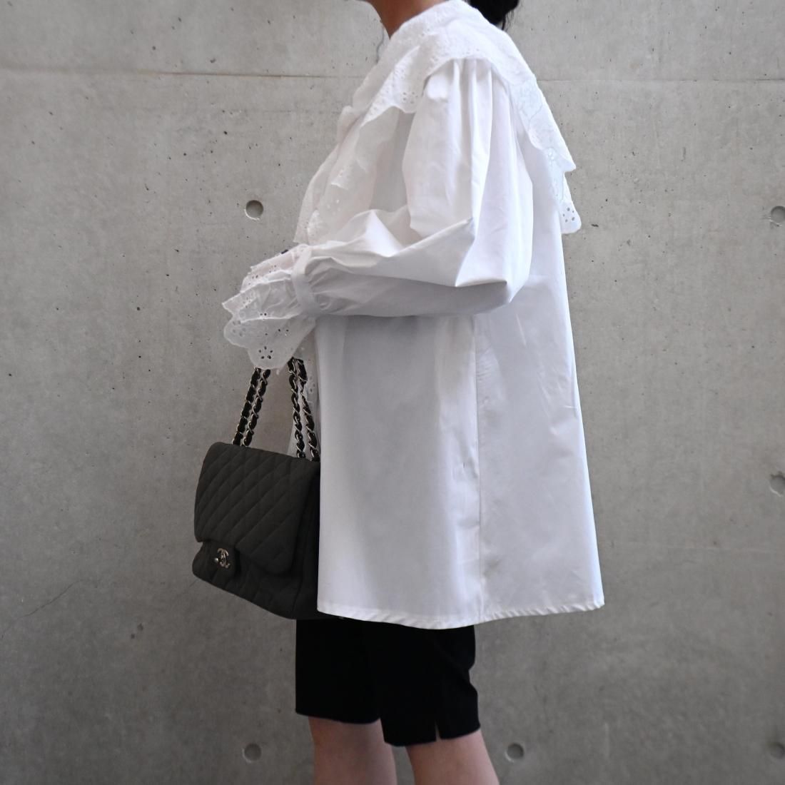 即納☆Lace Frill Blouse