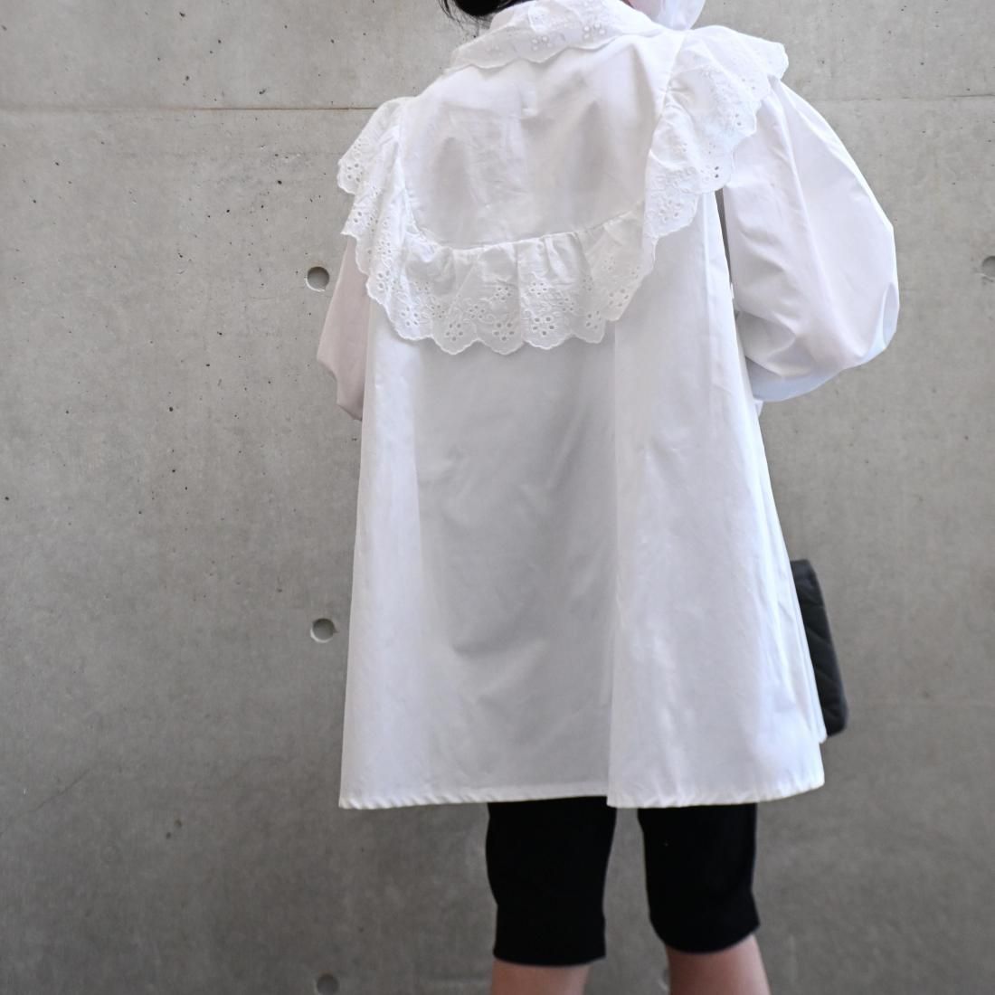 即納☆Lace Frill Blouse