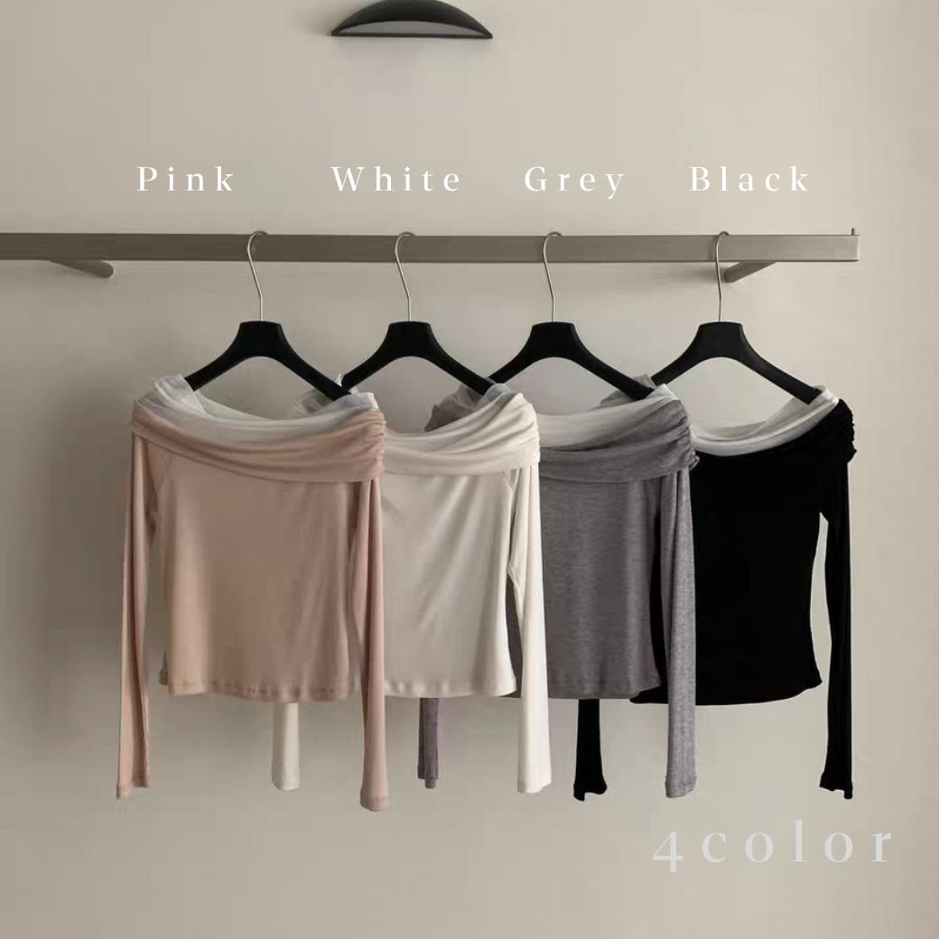 Tule off-shoulder tops