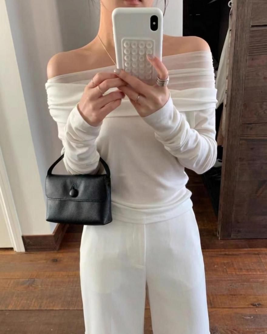Tule off-shoulder tops