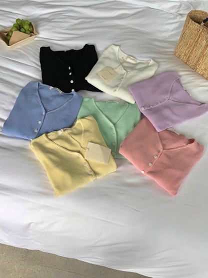 Soft V-neck cardigan