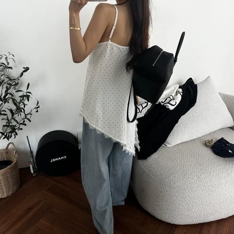 Lace dot cami