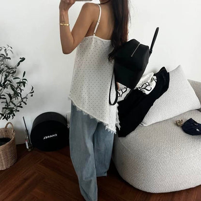 Lace dot cami