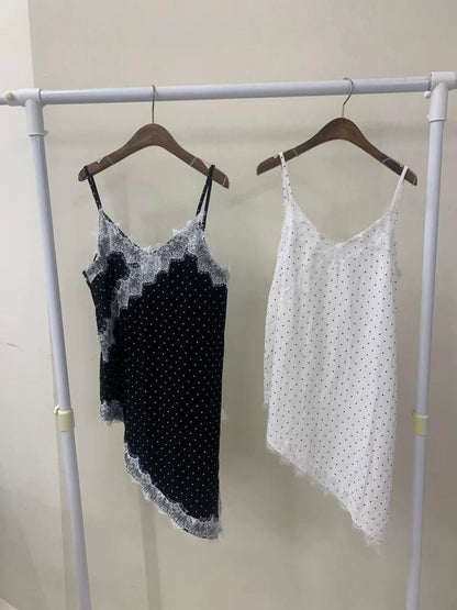 Lace dot cami